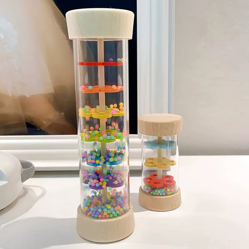 Holz-Regenmacher – Musikinstrument & Sensorikspielzeug für Kinder