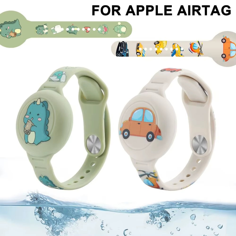 Wasserdichtes Silikon-Armband für Apple AirTag – Sicherer Halter für Kinder