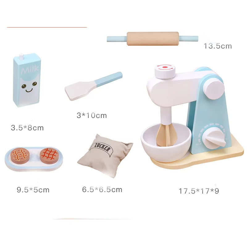 Holz-Kinderküche – Realistisches Spielküchen-Set für kreatives Rollenspiel