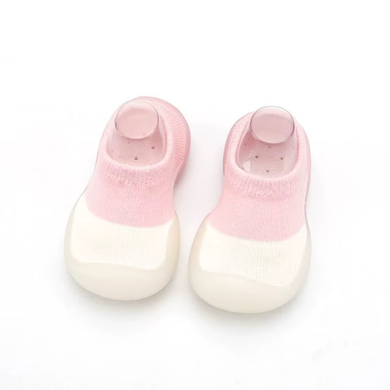 Weiche Lauflernschuhe für Babys – Rutschfeste Strickschuhe mit Gummisohle
