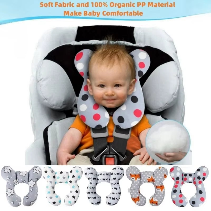 Baby Reisekissen – Ergonomisches Kopf- und Nackenkissen für Autositze, Kinderwagen & Reisen