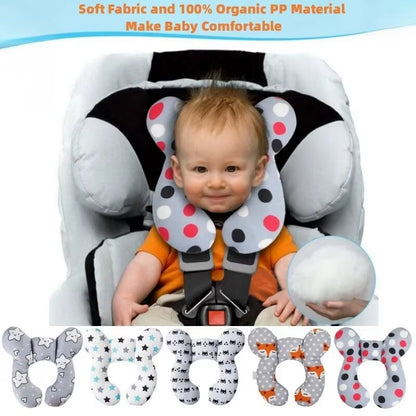 Baby Reisekissen – Ergonomisches Kopf- und Nackenkissen für Autositze, Kinderwagen & Reisen