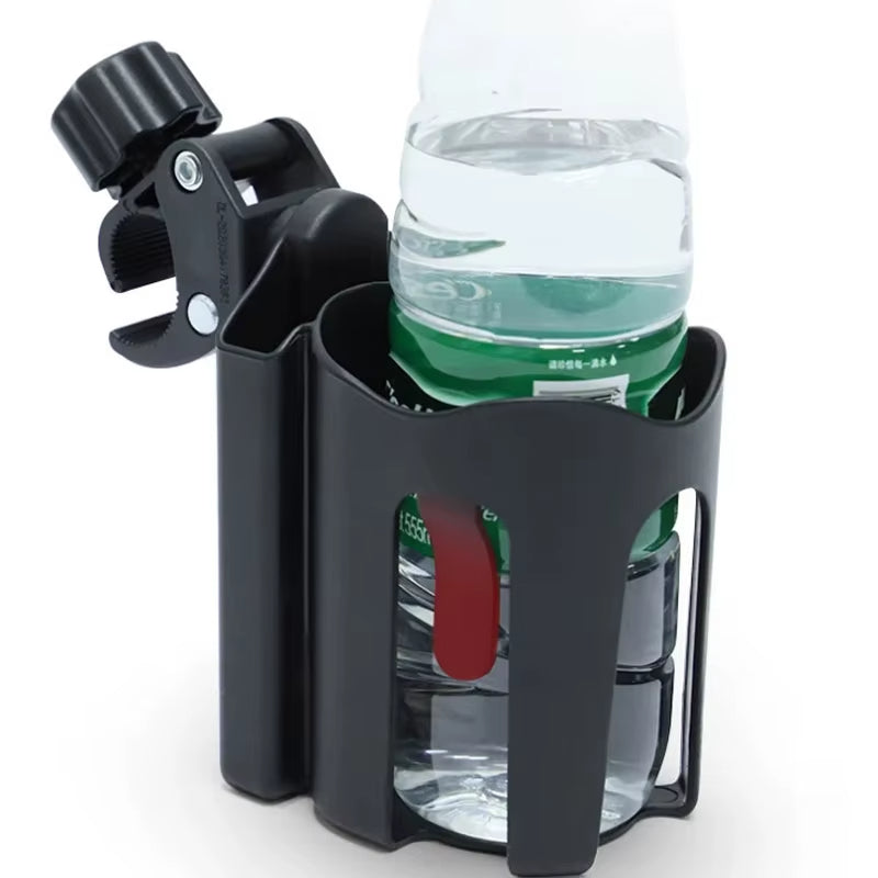 Flaschenhalter mit Handyfach – Universell für Kinderwagen & Buggy
