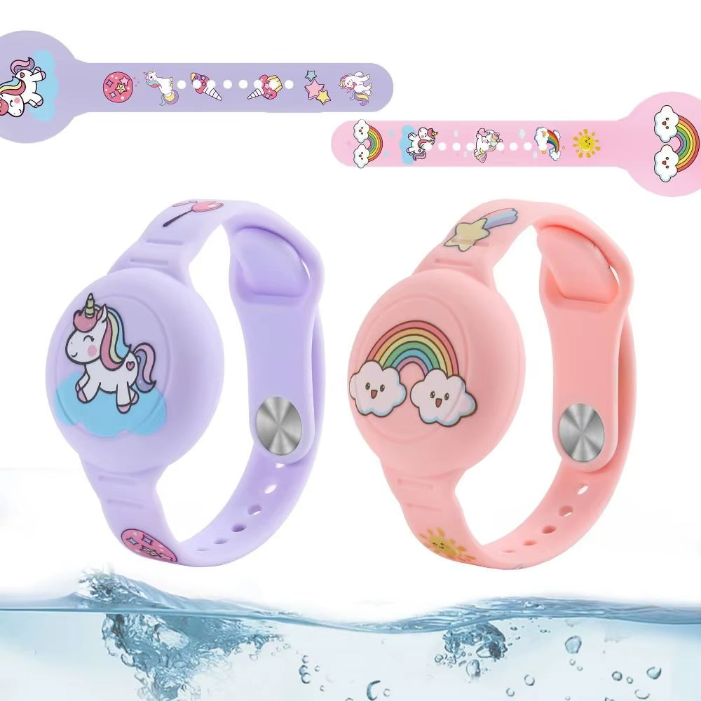 Wasserdichtes Silikon-Armband für Apple AirTag – Sicherer Halter für Kinder