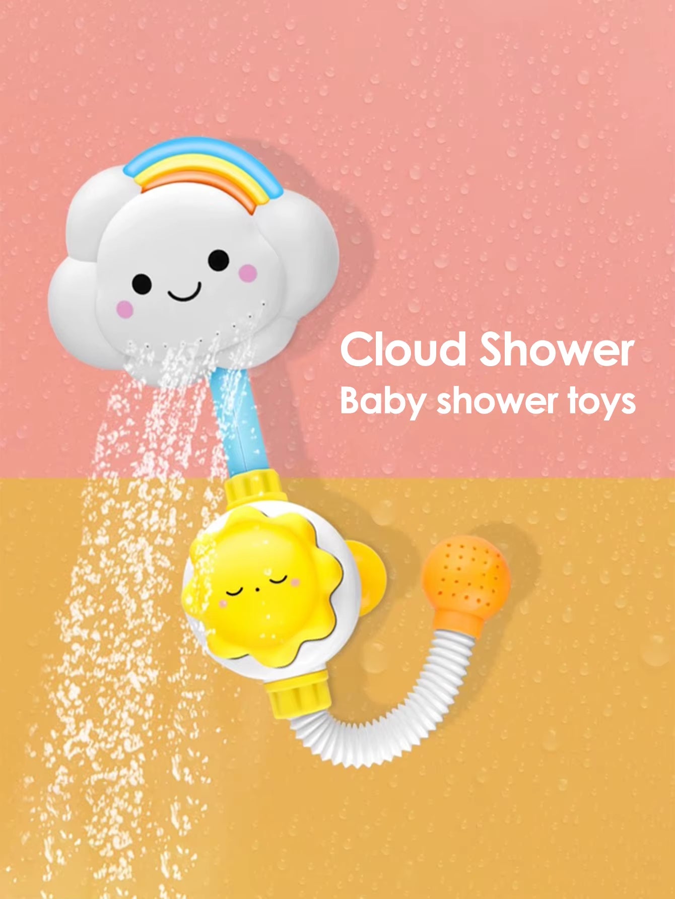 Baby Badespielzeug – Süße Wolken- & Blumendusche zum Planschen und Spritzen