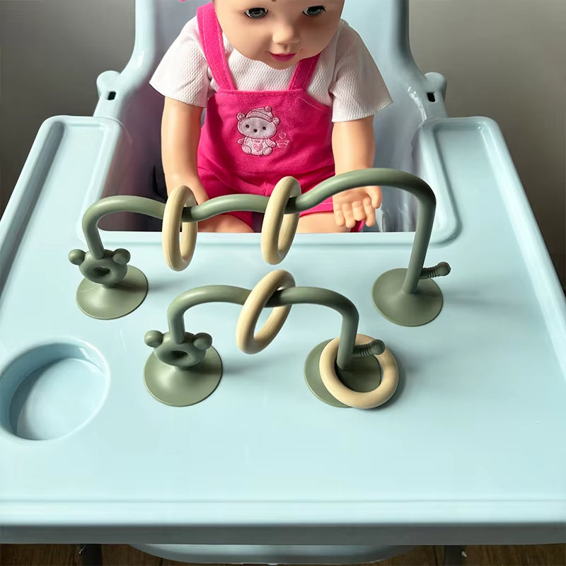 Silikon-Puzzlespielzeug mit Perlen – Früherziehungs-Spiel für Babys & Kleinkinder