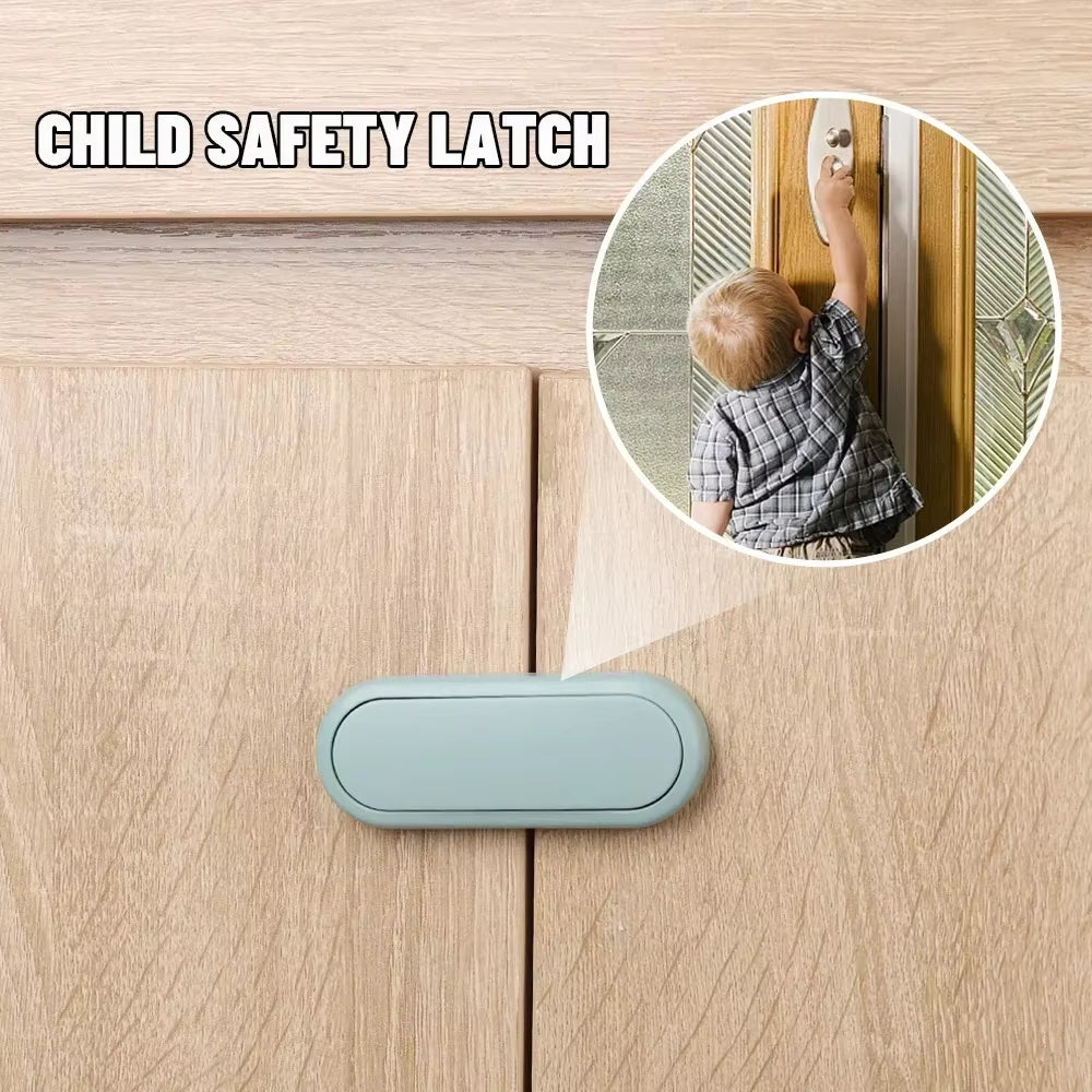 5er-Set Kindersicherungen – Unsichtbare Schrankschlösser & Türstopper für Babyschutz