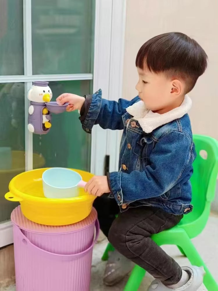 Niedliche Ente/Elefant Baby Dusche Bad Spielzeug – Wasser Spinner mit Saugnapf für Badespaß