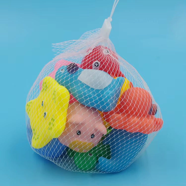 10-teiliges Baby-Badespielzeug – Weiche Gummi-Tierfiguren zum Schwimmen & Quietschen