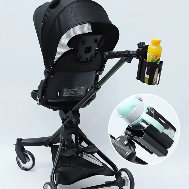 Flaschenhalter mit Handyfach – Universell für Kinderwagen & Buggy