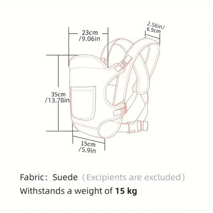 4-in-1 Babytrage – Ergonomischer & atmungsaktiver Tragerucksack für Neugeborene
