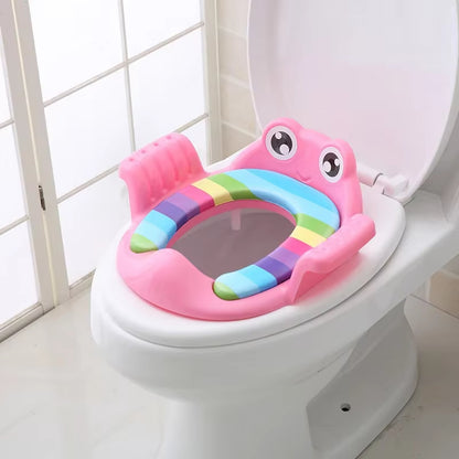 Verstellbarer Toilettentrainer mit Leiter – Bequemer & niedlicher Töpfchensitz für Kinder