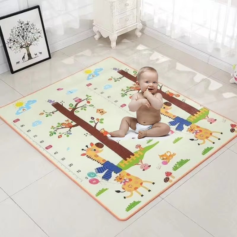 Große Baby-Spielmatte 120x90 cm – EPE Krabbelmatte für Babys & Kleinkinder