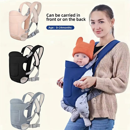 4-in-1 Babytrage – Ergonomischer & atmungsaktiver Tragerucksack für Neugeborene