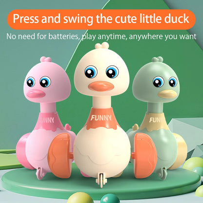 Lustiges Enten-Schaukelauto – Rückzieh-Spielzeug für Babys & Kleinkinder