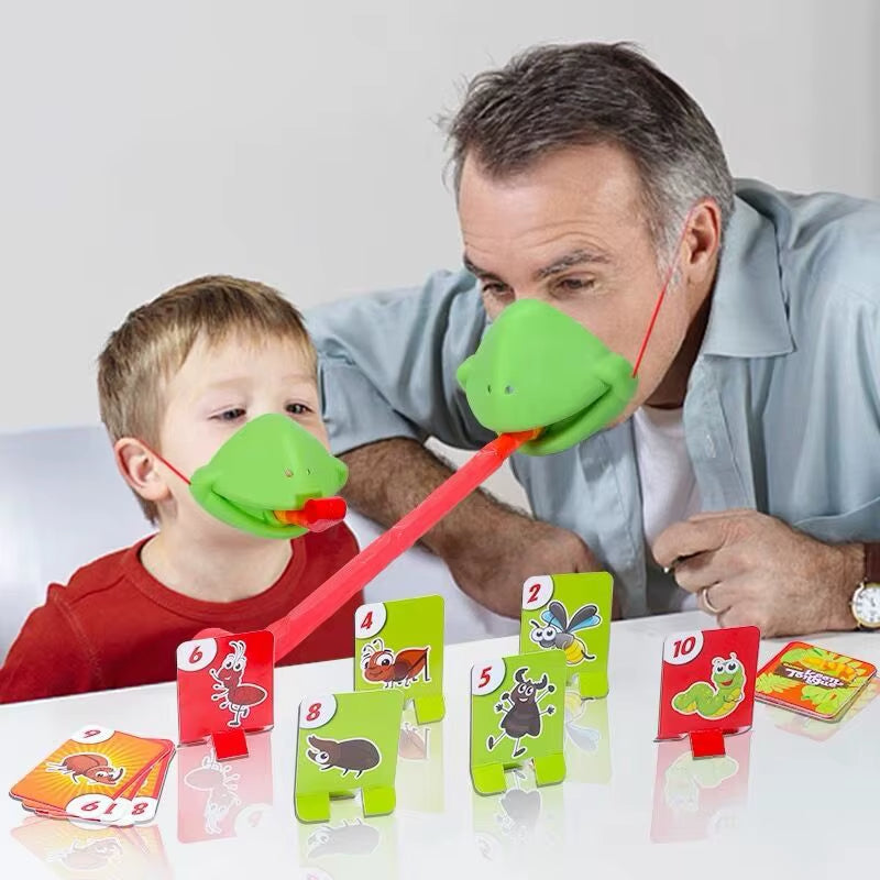 Lustiges Frosch- & Eidechsen-Zungenspiel – Witziges Reaktionsspiel für Kinder & Familie