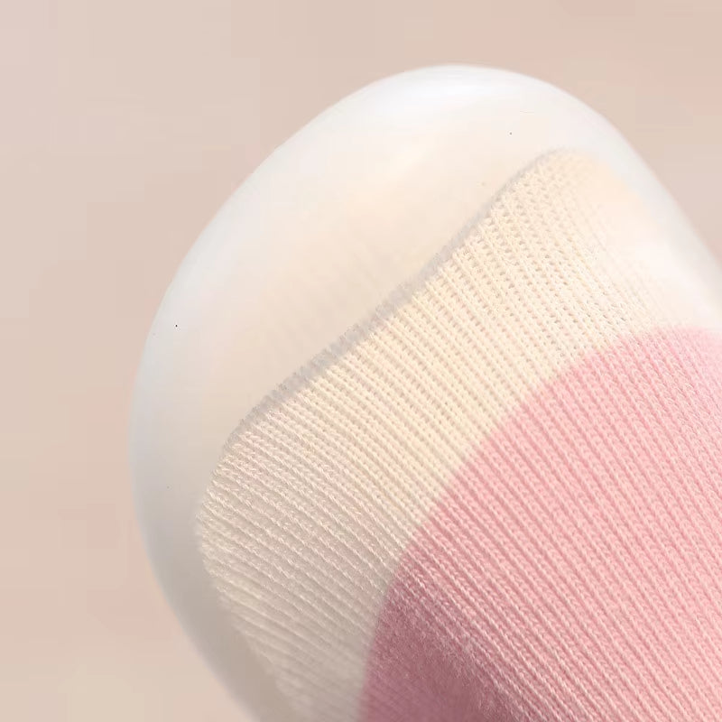 Weiche Lauflernschuhe für Babys – Rutschfeste Strickschuhe mit Gummisohle