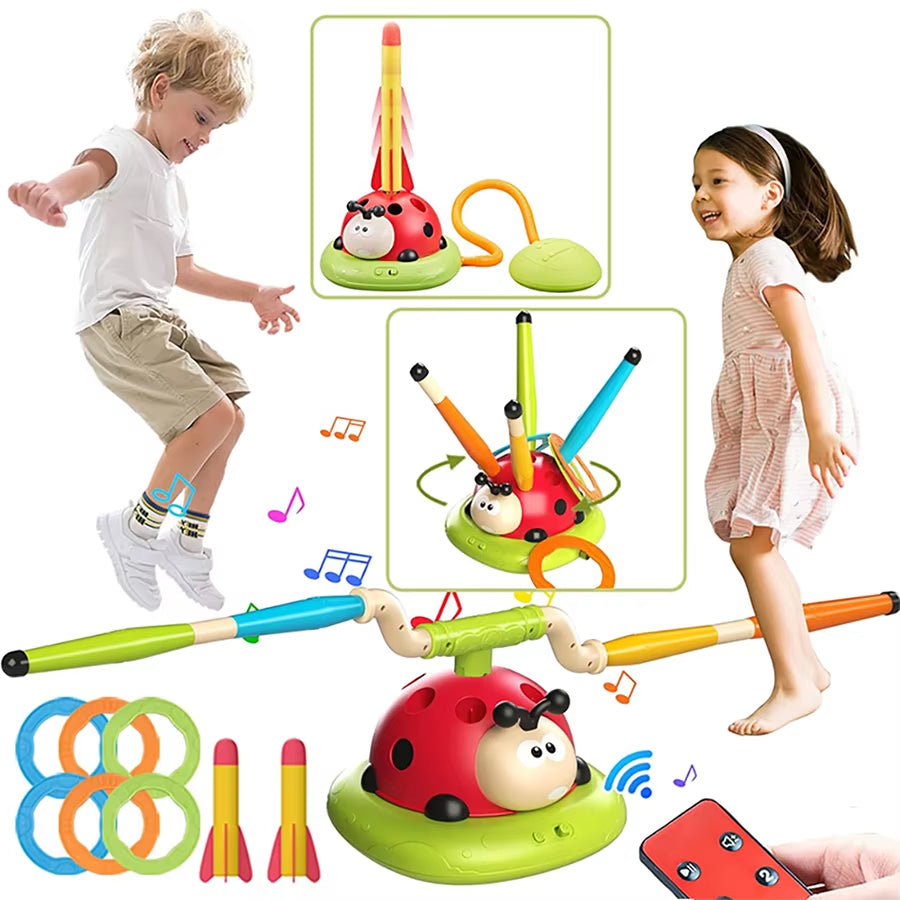 2-in-1 Marienkäfer-Springseil – Interaktives Spielzeug für drinnen & draußen